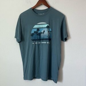HURLEY Blue Short Sleeve Graphic T-Shirt